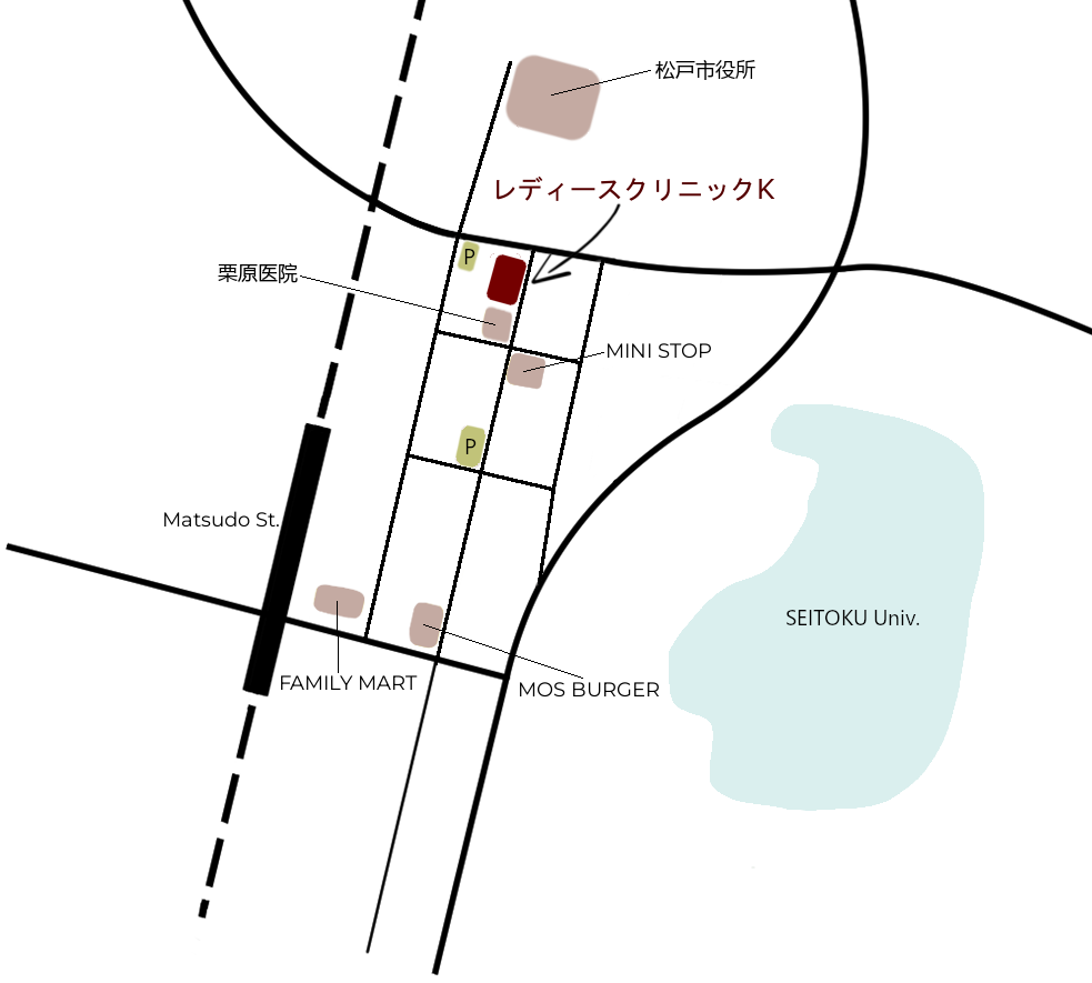 レディースクリニックK地図